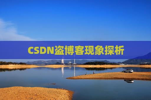 CSDN盗博客现象探析 CSDN盗博客现象探析